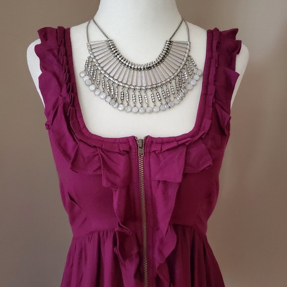 Urban Outfitters Kimchi Blue Purple Ruffle Sundress Size S NWT - Picture 2 of 16